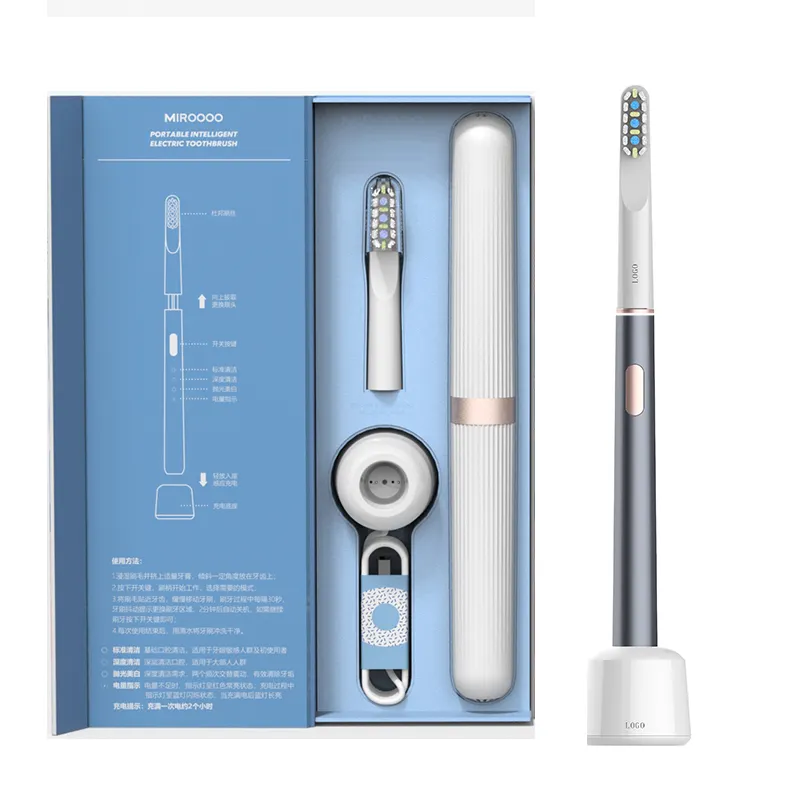 LULA Oral Care Smart Sonic Whitening Electric Toothbrush Rechargeable IPX7 Waterproof Fast Charging Electronic Toothbrush