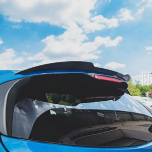 Alerón Trasero Tipo Cola de Pato para Ford Puma, Negro Brillante con Textura de Fibra de Carbono, ABS, para el Maletero - Product Image 2