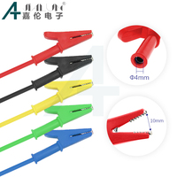 JIALUN Test Leads Cable with Alligator Clip 4MM Stackable Banana Plug for Power Electrical Testing