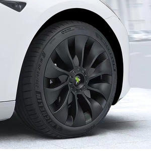 ปลอกหุ้ม4ชิ้นเส้นผ่านศูนย์กลางภายใน18นิ้วฝาครอบ ABS ฝาครอบล้อเทอร์ไบน์ครอบคลุม18กังหันสำหรับเทสลารุ่น<span class=keywords><strong>3</strong></span> - Product Image 5