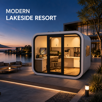 Cabine isolée haut de gamme Apple Cabin, module de bureau ADU, mini-maison modulaire, studio de jardin, salle de réunion préfabriquée portable