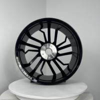 Jantes en alliage de style exécutif de 19 pouces, 5x112 PCD ET 30 CB 66.6, finition noire canon de fusil usinée, pour Audi A6 VW Passat berline
