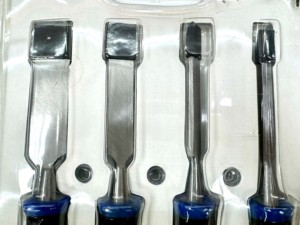 GK-F005 पेशेवर और टिकाऊ फ्लैट वुडवर्किंग चिजेल सेट, लकड़ी के लिए 4-पीसी सेट 6 मिमी 12mm18 मिमी 25 मिमी चिसेल सेट - Product Image 3