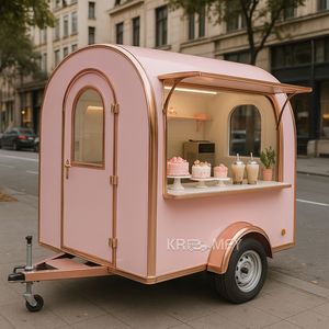 Remolque de Comida Móvil de Fibra de Vidrio para Kiosco de Catering, Multifuncional, para Venta de Helados, Snacks y Papas Fritas, para Uso en Comida Rápida - Product Image 5