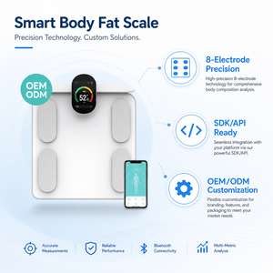 Báscula Digital para Peso Corporal OEM 180 kg, Báscula Inteligente para Baño con Análisis de Grasa Corporal y Gran Capacidad - Product Image 1