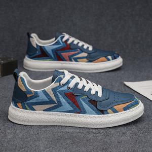 Nuevo estilo de verano, zapatillas de lona transpirables de una pieza para hombre, para adolescentes, adecuadas para deportes al aire libre y uso casual. - Product Image 2