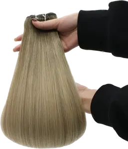 Bone Straight Hair Weave Human Hair Weaves in 613 Bundles with Hair Boxes Weave Packaging Custom Logo