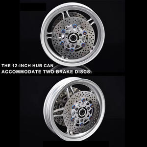 ล้อแม็กซ์อะลูมิเนียมอัลลอยด์ลายดาวห้าแฉกขนาด 12 นิ้ว สำหรับรถจักรยานยนต์ทั่วไปและรถจักรยานยนต์ไฟฟ้า - Product Image 4