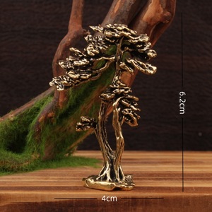 Adorno de Latón con Forma de Pino, 3 Piezas, Diseño Tradicional, Decoración de Mesa para el Hogar, Regalo Artesanal, Objetos Decorativos - Product Image 2