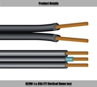 SPT SPT-1 SPT-2 und SPT-3 elektrische flexible Lampe Draht Spt-1w SPT-2W PVC-Isolierung 16awg 2 3-adriges flaches Stromkabel im Freien