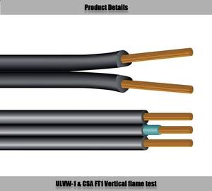 SPT SPT-1 SPT-2 et SPT-3 électrique Flexible lampe fil Spt-1w SPT-2W PVC isolation 16awg 2 3 noyau plat câble d'alimentation extérieur - Product Image 5
