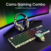 Ensemble clavier, souris et casque Onikuma Tz3003 3 en 1 noir, filaire, pour jeux PC, accessoires de jeu, combos souris de jeu RGB