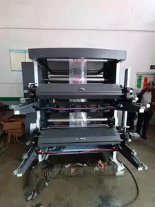 Hot Sale 2 4 6 Colors Roll To Roll Plastic Film Bag Stack Type Flexo Flexographic Printing Press Machine