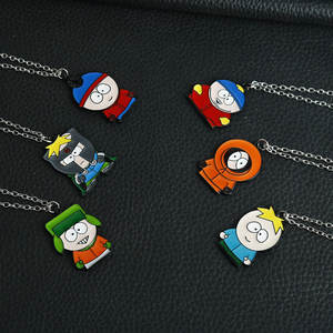 Classique dessin animé South park porte-clés bijoux Anime Figure Eric Cartman et <span class=keywords><strong>Kenny</strong></span> McCormick émail pendentif porte-clés collier - Product Image 3