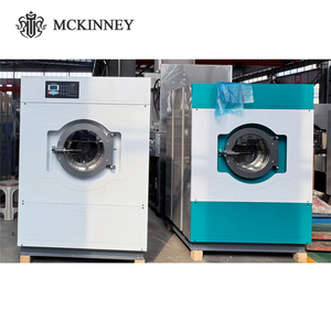 Laveuse-essoreuse automatique à chargement frontal MCKINNEY, équipement de blanchisserie commercial, robuste, 50 kg, en acier inoxydable - Product Image 4