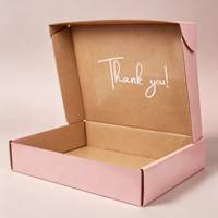 Boîte d'emballage pliante en carton ondulé de luxe recyclé avec logo personnalisé imprimé pour l'expédition et le stockage de vêtements
