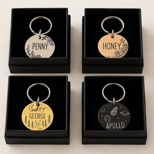 Customized Polyester Washable Pet ID <b>Tag</b> Personalized with Your Pet Name Contact Front Back Engraving for Dogs and <b>Cats</b> - Product Image 2