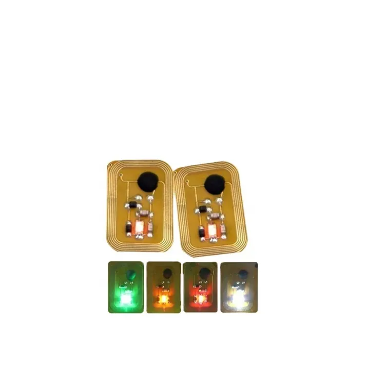 Kartu Kontrol Akses RFID NFC HF Pasif 13.56 Mhz LED Stiker Kuku Jari Berkedip Tag Seni Kuku