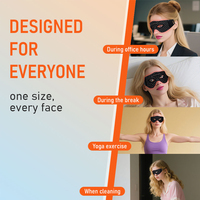 Lunettes de massage LED à thérapie photonique de type vertical 2026, lumière rouge (660nm 850nm), en silicone, pour traitement oculaire, usage domestique, portables