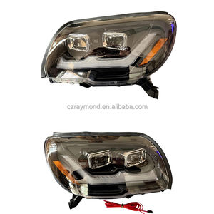 Interruptor de Faros Delanteros LED Izquierdo y Derecho Raymond Modify, Luz Blanca y Amarilla para Toyota 4Runner 2003 2004 2005 81130-35441 81170-35421 - Product Image 1