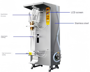 Máquina de llenado y sellado de envases, máquina de llenado y sellado de bolsas de agua, máquina de fabricación de sobres - Product Image 1