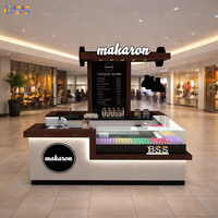 Comptoir de service à café, prix de gros, luxe, surface solide marron, design simple, hôtel, restaurant, café, boutique, comptoir de bar