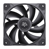 Ventilador para Caja de PC SNOWMAN XF120 de 120 mm, Negro, Sin LED, 1000 RPM, Molex 4 Pines, Conexión en Cadena, 12 V CC, Bajo Costo, Venta al Por Mayor