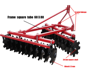 Piccolo Trattore a Quattro Ruote con Erpice a Dischi Leggero con Tacca - Product Image 3