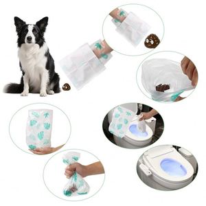 Sacs à déjections canines double couche : une couche de papier et une couche de plastique, personnalisables, biodégradables, pour ramassage double, paquet portable - Product Image 4