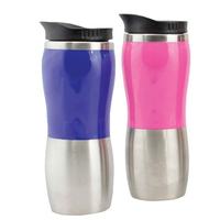 Botol Air Stainless Steel dan Plastik Berkualitas Terbaik Bebas BPA Anti Bocor dengan Tutup Cangkir Plastik Mickey Mouse