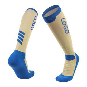 맞춤형 무릎 높이 20-30mmHg 의료용 운동용 쿠션 처리된 무봉제 러닝 순환 고품질 나일론 점진적 압박 양말 - Product Image 3