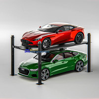 Système de stationnement de garage robotisé à 4 poteaux, élévateur de voiture avec équipement de stationnement efficace à vendre, stockage de voitures, utilisation intérieure et extérieure