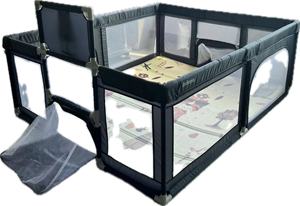 Fabbrica su misura grande parco giochi al coperto per i bambini di sicurezza pieghevole bambino recinzione in metallo gioco Yard per i bambini per uso esterno - Product Image 3