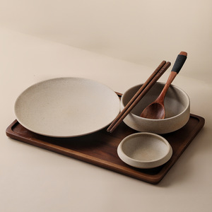 Assiette de service en céramique, vaisselle pour dîner, dessert, salade, purée, plats principaux, plateau de service, bol à soupe, vaisselle de restaurant, ensemble de vaisselle - Product Image 3