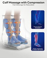 Masseur à compression par pression d'air pour la circulation et la relaxation, machine de massage Shiatsu pour les pieds et les mollets