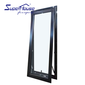 Fenêtre à auvent en aluminium certifiée AAMA, à rupture de pont thermique, vitrage Low-E, isolante, insonorisée, pour salle de bain et chambre à coucher - Product Image 1