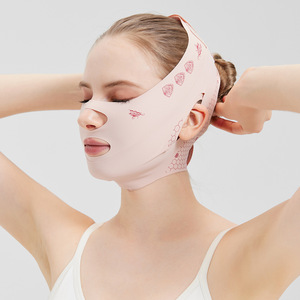 Venta al por mayor herramienta de belleza transpirable comodidad V línea de elevación máscara barbilla mejilla adelgazamiento vendaje con máscara de <span class=keywords><strong>ojos</strong></span> - Product Image 2