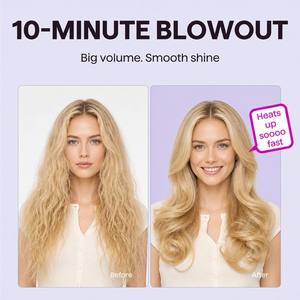 45mm Plasma Hot Comb Professional Fast Heating Dual PTC <b>Hair</b> Curler <b>Brush</b> 450F Infrared Thermal Round <b>Brush</b> Sample Available - Product Image 4
