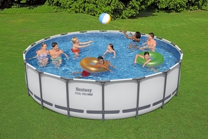 <span class=keywords><strong>Bestway</strong></span> 56462 18 Pies x 48 Pulgadas Piscinas Redondas Elevadas de Acero Easy Set Steel Pro MAX para Exteriores - Conjunto de Piscina con Marco - Product Image 2
