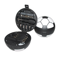 22 pièces, petites boîtes de qualité en forme de ballon de football, prix de gros, ensemble d'outils manuels