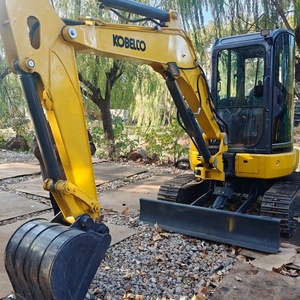เครื่องจักรก่อสร้างนำเข้าที่ทนทานและขายดีที่สุด รถขุดไฮดรอลิกแบบตีนตะขาบ Kobelco SK35SR มือสอง ขนาด 3.5 ตัน - Product Image 4