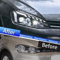 Feux avant KGKB pour VW Golf 7 2013-2017, ensemble de phares de voiture, mise à niveau style A4, lentille de projecteur LED, accessoires