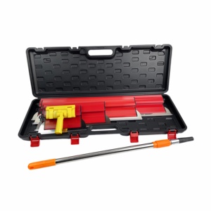 Juego de herramientas para construcción de paneles de yeso de calidad DIY, espátula de acero inoxidable y cuchilla de masilla de plástico con <span class=keywords><strong>mango</strong></span> extensible - Product Image 3