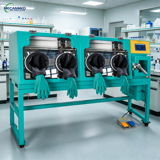 Mecanmed Double Chamber Anaerobic Incubator Laboratory Anaerobic Incubator Anaerobic Chamber Oxygen-Free Incubator