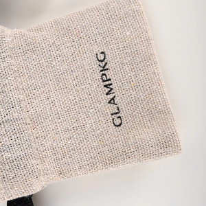 Custom Logo Eco-Friendly <b>Small</b> Linen Jewelry Pouch Natural Burlap Drawstring Gift <b>Bag</b> with Ribbon Bow for Jewelry Packaging - Product Image 5