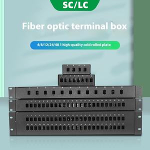Boîte de câble à fibre optique <span class=keywords><strong>4</strong></span>/8/12/24 ports 48 cœurs LC/SC Cadre de distribution de borne carrée pour équipement à fibre optique FTTH <span class=keywords><strong>3G</strong></span> - Product Image 6