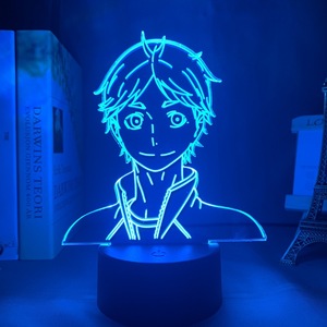 Vente en gros personnalisée <span class=keywords><strong>Haikyuu</strong></span> Hinata Tobio <span class=keywords><strong>Kageyama</strong></span> Shoyo Sugawara Koushi DIY 3D LED lampe de poche acrylique Anime veilleuse - Product Image 4