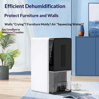Mini déshumidificateur portable pour la maison, petit absorbeur d'humidité pour chambre à coucher, sécheuse électrique compacte pour l'air humide et l'utilisation dans les placards