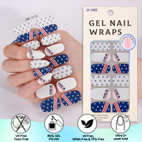 Autocollants pour ongles de qualité salon, effet 3D brillant, thème Coupe du Monde de Football, sans lampe UV, bandes adhésives pour ongles en gel sans UV