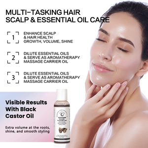 China Lieferant reines natürliches kalt gepresstes schwarzes Rizinusöl für Haarwuchs Körper Hautpflege Bulk Großhandels preis - Product Image 3